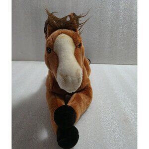 Gund Forego 30093 Brown Horse Lying Down Realistic Plush 22"